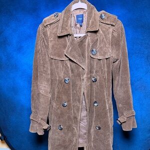 GAP Brown Corduroy Double-Breasted Jacket